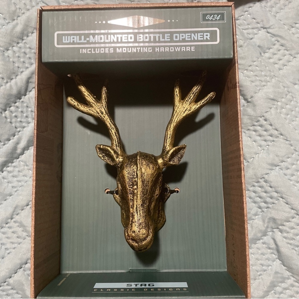 The Kraftsman Co Deer Head Mounted Bottle Opener